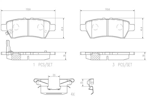 DISC BRAKE PAD SET