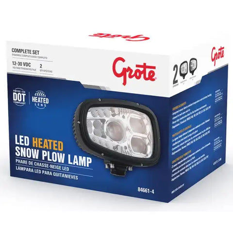 GROTE PERLUX 84661-4 SNOWPLOW LAMP  HEATED LED SNOWPLOW