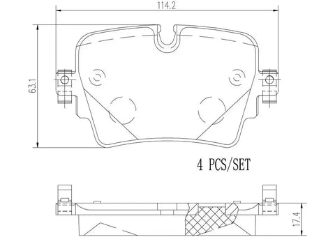 DISC BRAKE PAD SET