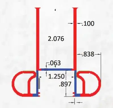 JAEGER 04003097 FLP'N'SL .91' BULB 1.25' WALL 20FT