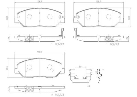 DISC BRAKE PAD SET