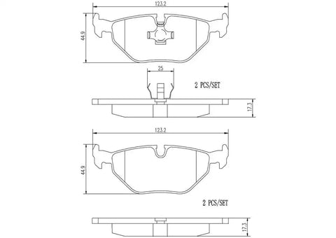 DISC BRAKE PAD SET