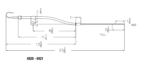 MR GASKET 6920 OIL DIP STK FORD 289-302