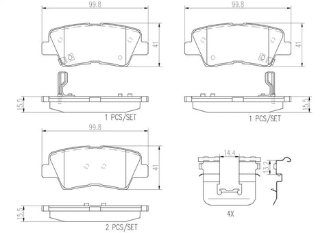 DISC BRAKE PAD SET
