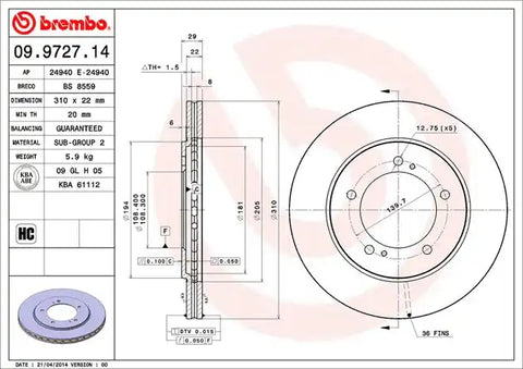 DISC BRAKE ROTOR