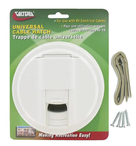 CABLE HATCH UNV RND WH CD