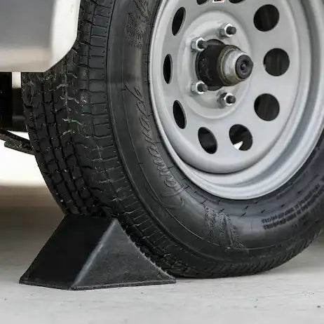 Buyers Products WC1467A Wheel Chock Black Rubber Single 5 Inch Height