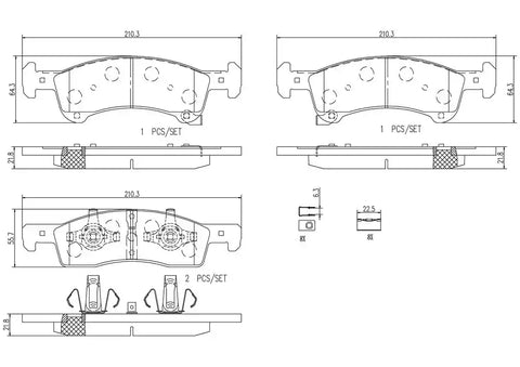 DISC BRAKE PAD SET