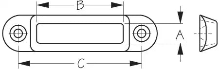 SEA DOG 327415-1 DIE CAST ZINC BOW SOCKET