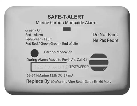 MTI INDUSTRY 62-541-WT-MARINE MARINE CO DETECTOR SURF MNT WHT
