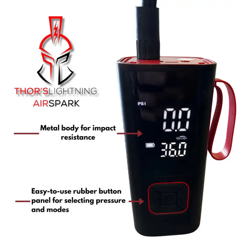 THORS LIGHTI AIRSPRK001 THOR'S LIGHTNING PORTABLE AIR COMPR