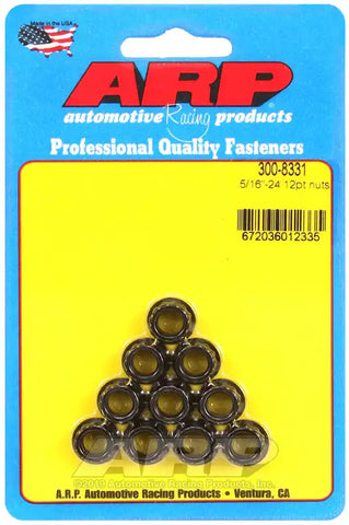 NUTS 5/16-24 12PT PK/10