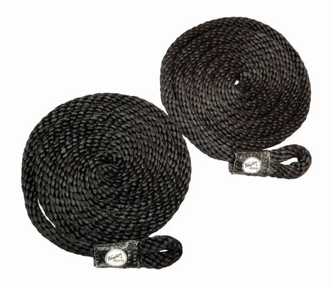 3/8' X 72' BRAIDED ROPE BLACK (PAIR
