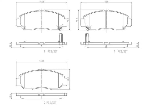 DISC BRAKE PAD SET
