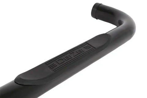 Dee Zee DZ372531 Nerf Bar With Step Pads 3 Inch Round Bent Black Crew Cab
