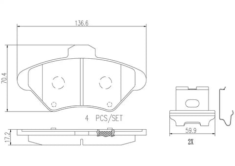 DISC BRAKE PAD SET