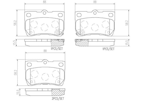 DISC BRAKE PAD SET