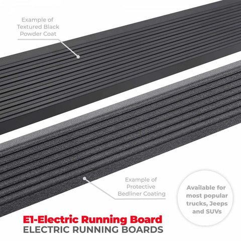 Go Rhino 20444580PC Running Board E-Board E1 Textured Black Aluminum Lighted Roc