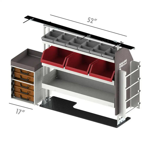 ROLACASE RSLLREL- FTL148 VAN SHELVING ELECTRICAL BIN PACKAGE