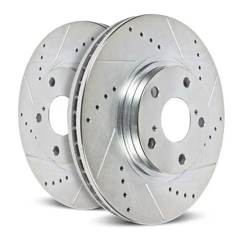 POWERSTOP JBR1781XPR DRILLEDSLOTTED ROTOR PAIR