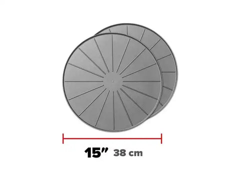 WEATHERTECH 8A15CST2PKGR 15IN ROUND COASTERS - GREY -