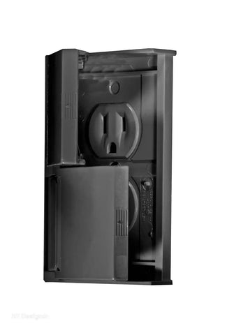 WEATHERPROOF BLACK DUAL O