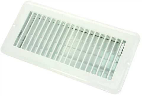 4 X 10 FLOOR REG.DMPR  MET WHT