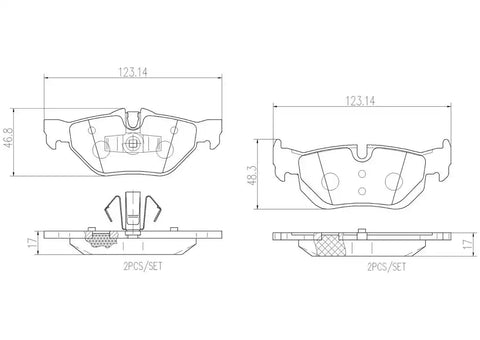 DISC BRAKE PAD SET