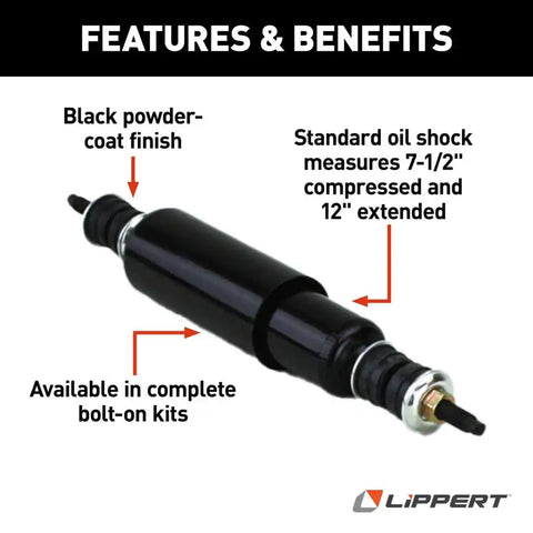 STAND REPLMNT SHOCK BLK