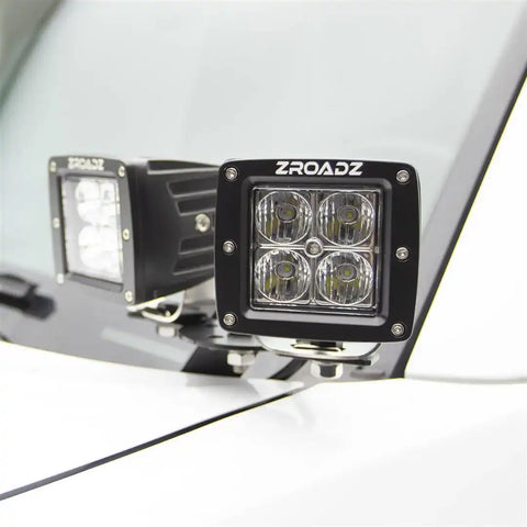 ZROADZ Off Road Products Z362181-KIT4 Hood Hinge LED Kit, Black, Mild Steel, Bolt-on