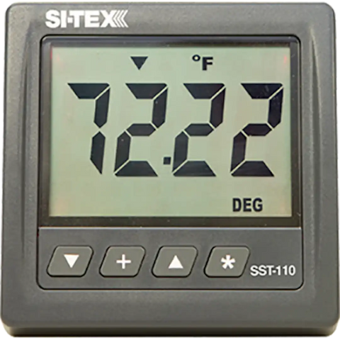 SI-TEX SST-110TS WATER TEMP INDCTOR W/THRU-HULL XDCR