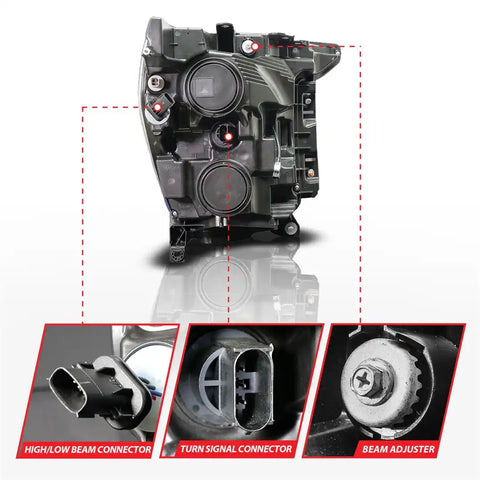 ANZO 111594L LED HL F150 DRIVER SIDE BLK 21-23