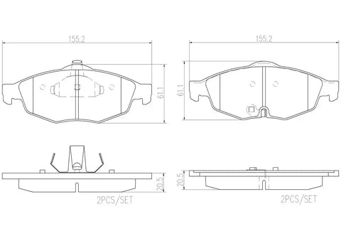 DISC BRAKE PAD SET