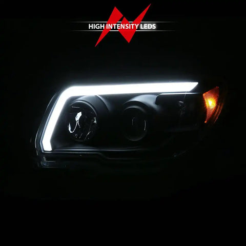 ANZO 111616 LED BAR PROJECTOR BLACK HEADLIGHT