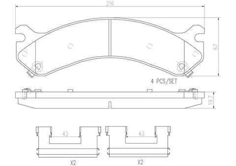 DISC BRAKE PAD SET