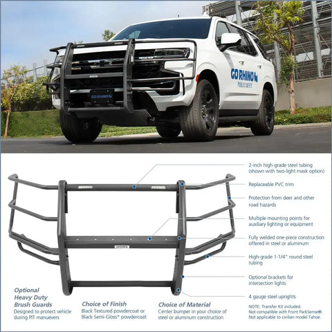PUBLIC SAFTY 5168WHD HEAVY DUTY WRAPAROUND BRUSH GUARDS