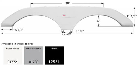 ICON 12551 FENDER SKIRT TANDEM KEY