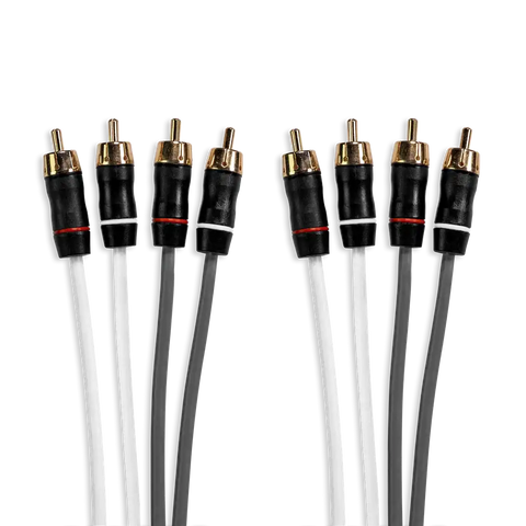 FUSION ELEC 010-12619-00 SHIELDED RCA CABLE  12FT  4 WAY