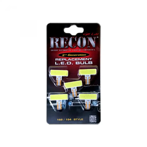RECON ACCESS 264280WHX LED BULBS - 194 / 168 T-10 HIGH-POW