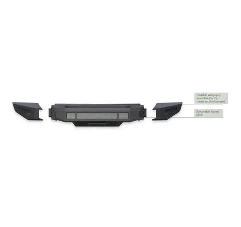 Black Horse Offroad AFB-SI20-BU Bumper Armour II Direct Fit 3 Piece Modular Bolt-
