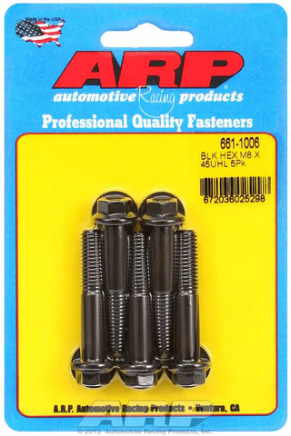 ARP 661-1006 M8 X 1.25 X 45 HEX BLK