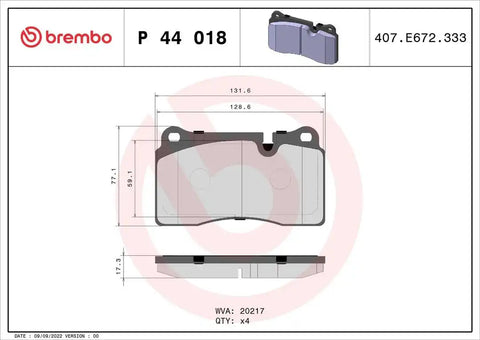 DISC BRAKE PAD SET