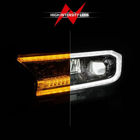 ANZO USA 111614 Headlight Assembly LED Bulb Projector Beam With Initiation/ LED Day