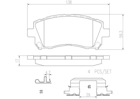 DISC BRAKE PAD SET