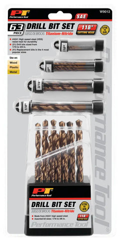 63PC TITANIUM DRILL BIT SET