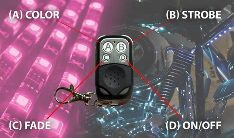 RACESPORT LT RS-6-MOTO-RGB 6-STRIP MOTORCYCLE ACCENT LIGHTING