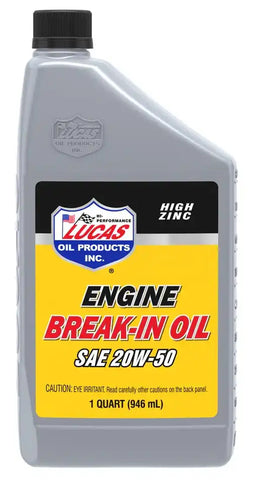 LUCAS OIL 10635 20W50 BREAK-IN OIL