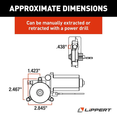 REPLACEMENT AWNING MOTOR