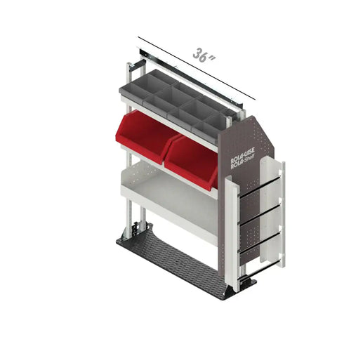 ROLACASE RSLRFEL- PA VAN SHELVING ELECTRICAL BIN PACKAGE