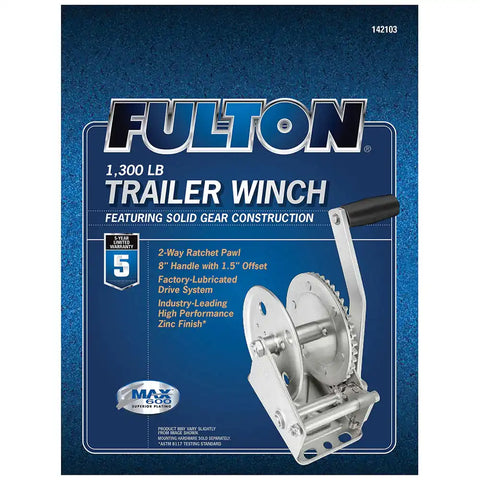 FULTON 142103 WINCH 1300 LBS. SINGLE-SPEED